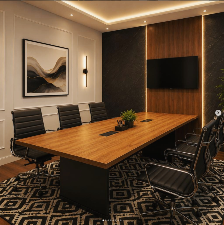 Sala de reunião da filial Klement & Co em Franca-SP